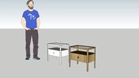 Oak Bedside Table
