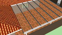 Estrutura de Aluminio 100 x 50 mm com Perfil T + Viga-Calha