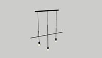 Harper chandelier 3 arms Frandsen