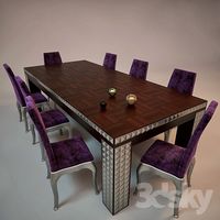checker dining table