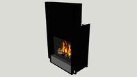 Barbas Evolux 70-55 with 3-sided frame with firescreen
