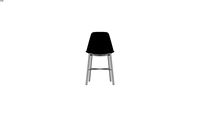 Chaise moderne en polypropylène et métal - Cloe