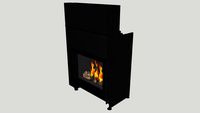 Barbas Evolux 65-45 with 4-sided frame with firescreen
