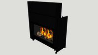 Barbas Evolux 100-45 with 4-sided frame with firescreen
