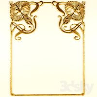 Stucco, Art Nouveau pattern
