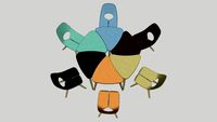TAUKO cafe coffee chairs and modular tables