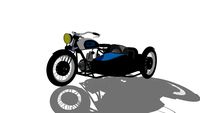 1934 Douglas Z1 Powerflow & Sidecar