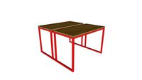 Table de bureau haute FLAMINGO - double