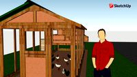 8x24 Carolina Coop Style chicken coop