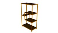 85487 Shelf Loft Gold 100x60cm