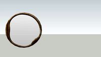 DOREEN ROUND MIRROR, BRASS