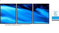 Quadro Múltiplo blue water paintin