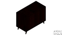 COMODA BANDEIRINHA CHOCOLATE - AMEISE DESIGN