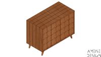 COMODA BANDEIRINHA MANTEIGA - AMEISE DESIGN