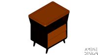 COMODA MARMELO MANTEIGA DAMASCO - AMEISE DESIGN