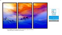 Quadro Múltiplo Montanhas nevadas ao Entardecer