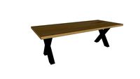 Table CASSIS en chêne massif - pieds X 10x10