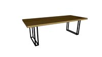 Table CASSIS en chêne massif - pieds UU 2,5x2,5