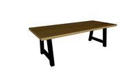 Table CASSIS en chêne massif - pieds A 8x8