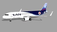 LAN Airlines ''Teletón'' (CC-BFX) - Airbus A320-214 (2014)
