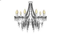 Lustre Cristal Agatha
