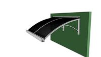 Toldo de Policarbonato com Viga-Calha Frontal - Polysolution