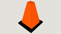 Construction Cone orange cone yellow cone