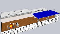 Mr. Zulfiqar - Cold Storage - Fruit Mandi 3D Design V2 - On-Grid PV System - 3D Design