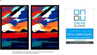 Quadro duplo - Pôr do Sol Vibrante