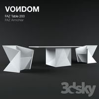 VONDOM - a table and two chairs