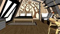 glamping pod with interior