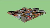 Casas e barracos de favela