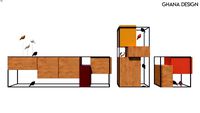 FRAMED Lacquered sideboard by Moca Design