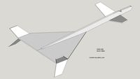 Free flight balsa glider