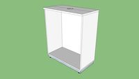 Armário médio 90 cm sem porta
