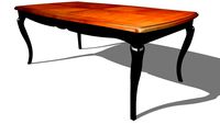 BOHEME EXTENDABLE RECTANGULAR TABLE, REF 2714, Michel FERRAND