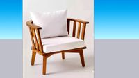 Silla exterior de madera