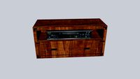 Rustic Small TV Stand - Hanstone Furniture, Saratoga