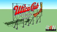 Old Utica Club Sign