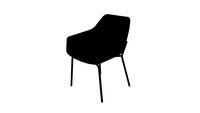 80021 Chair with Armrest Avignon Green