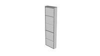 9288 Shoe Container Caruso 5 White