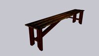 Banco de madera rustico