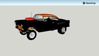 BLASPHEMI, 55 chevy bel air gasser