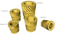 Insert Filetés / Threaded Inserts M2/M2.5/M3/M4. Thermo placement / Heat-Set
