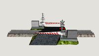 Lionel O Gauge Train Set 20in Gated Crossing. Fast Track