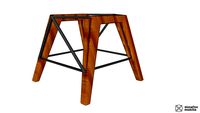 Guará - Base de Mesa Medida Sup. A75*L80*P67 Medida Inf. A75*L93*P91 - DonaFlor