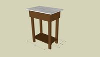 Marble Top Worktable