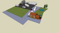 house with haulage yard