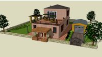 Casa-villa con spiazzo e garage
