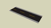 CREAT Calle de 3 bloques horizontal - Road 3 blocks